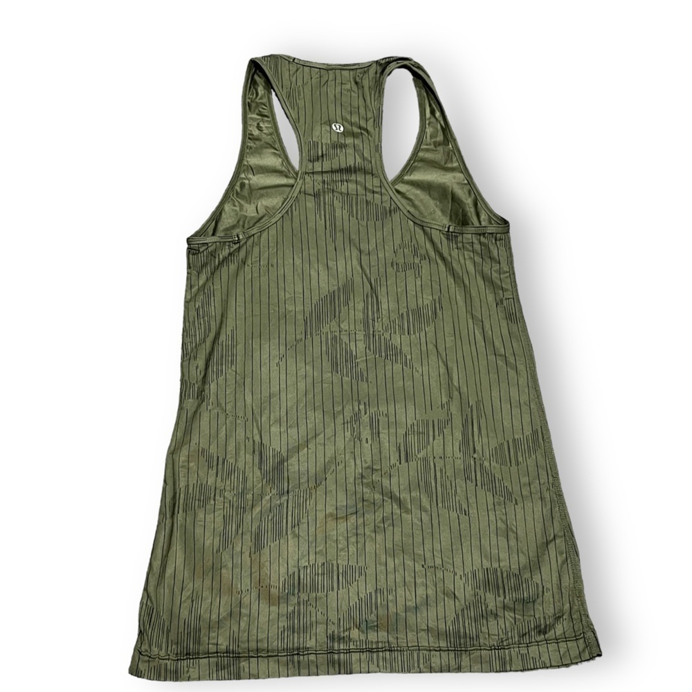LULULEMON racerback tank top size 6 green